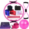 Pilates butt abuse circle eleven piece set pink