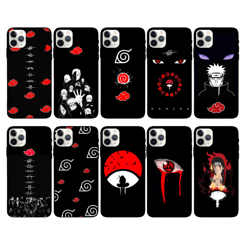 16 Naruto Cartoon Anime Phone Case 17 Suitable for iPhone 15 Pro Max Cover 14 Matte Soft Case 13 for Men