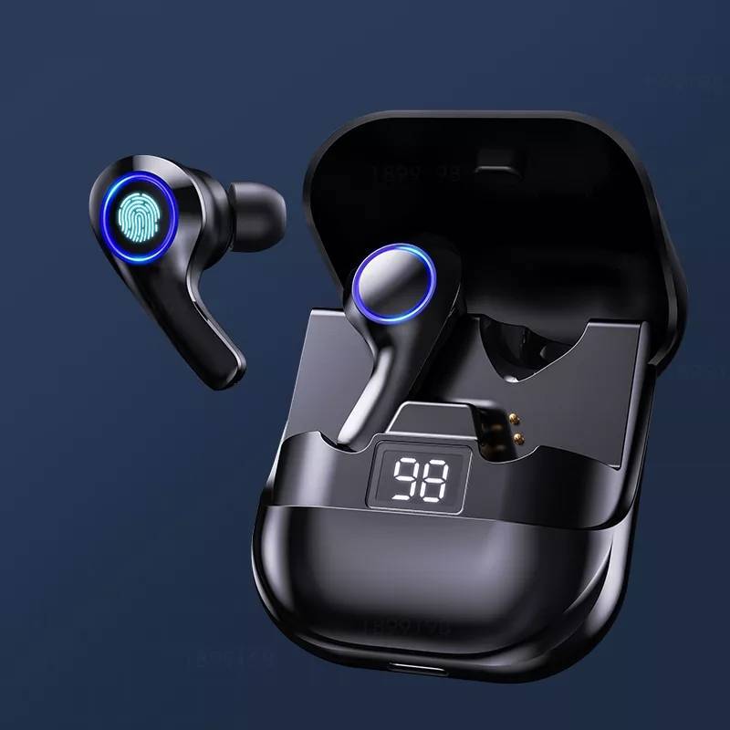 PT08 auriculares Bluetooth modelo privado TWS auriculares Bluetooth inalámbrico Bluetooth pantalla digital respiración luz táctil en la oreja de negocios