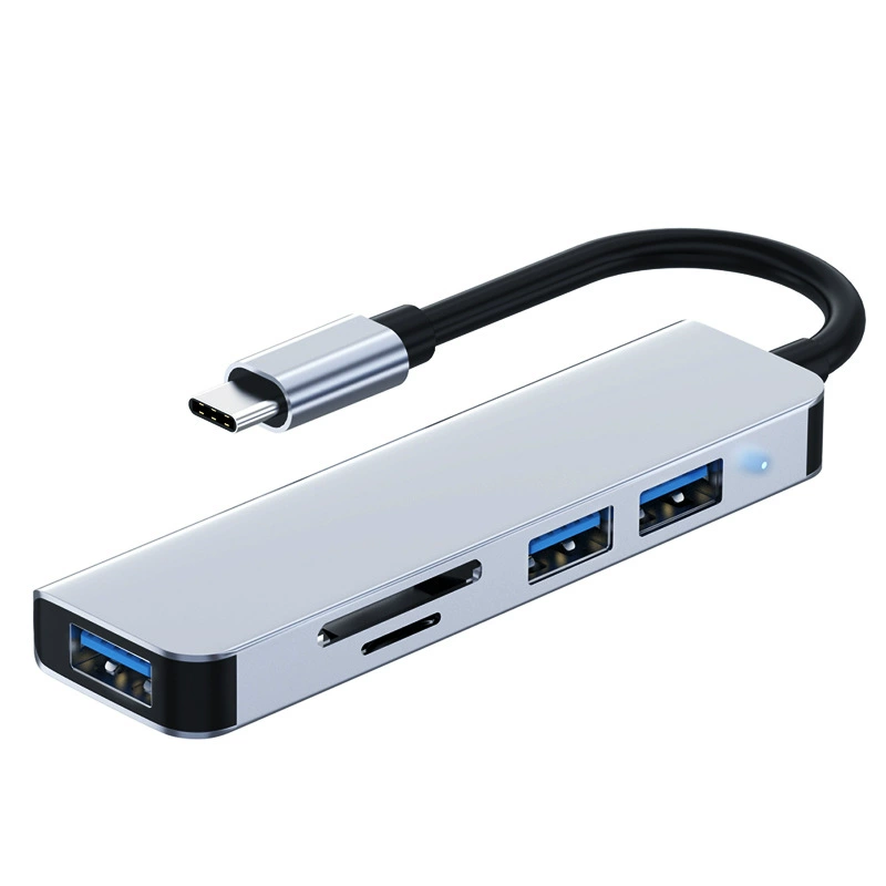 严选五合一扩展坞typec拓展坞macbook集线器hub笔记本usb扩展器