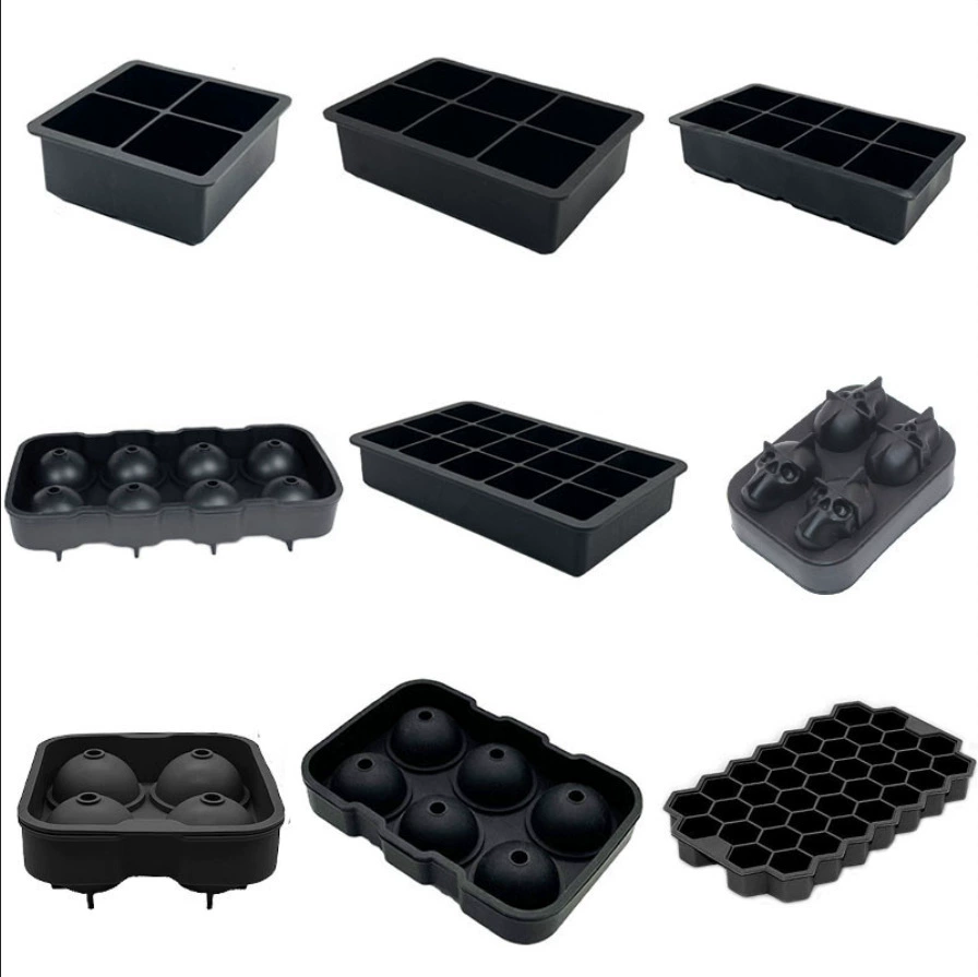 Силиконовый лоток для льда, пищевой, легко извлекаемый лоток для льда, форма для кубиков льда, виски, ледяной шар, бар, ящик для льда, форма для кубиков льда