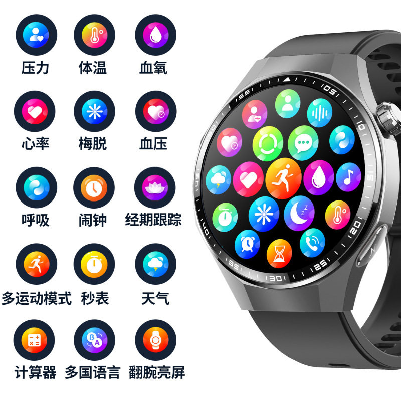 跨境新款F230智能手表SOS跌倒报警全天睡眠监测血氧呼吸率PPG+ECG|undefined