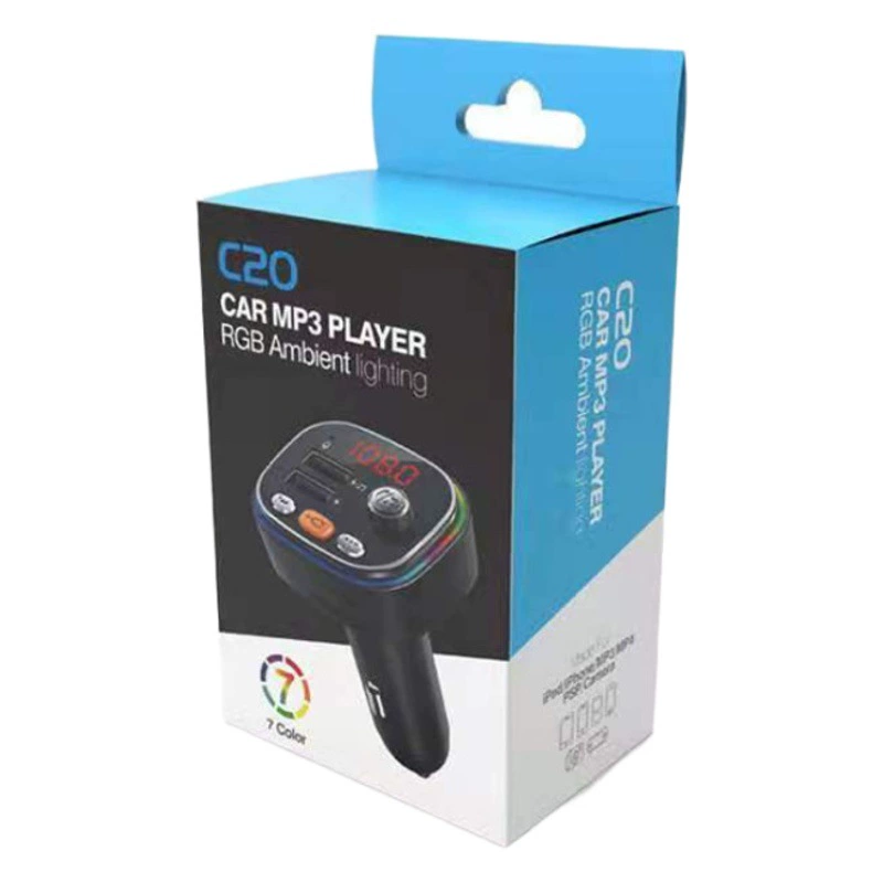 Трансграничная оптовая продажа C20 Автомобильный MP3 Bluetooth-плеер новое автомобильное зарядное устройство FM-передатчик Bluetooth громкой связи