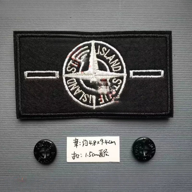 Нарукавная лента Stone Island, нашивка с каменной вышивкой, нарукавник, декор для одежды и обуви