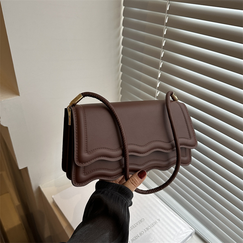 Bolso para mujeres 2024 nuevo estilo francés de alta textura versátil bolso de hombro de nicho bolso bajo el brazo