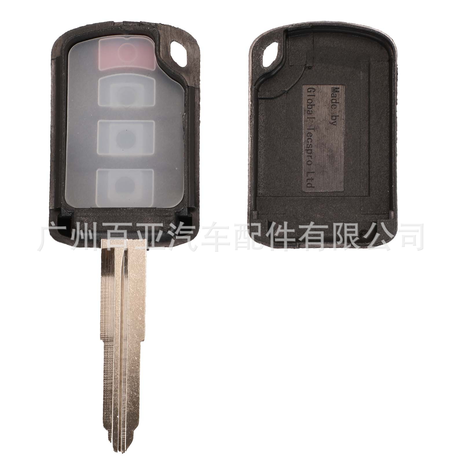 Suitable for Mitsubishi Yishen ASX Yige 2-key 3-key 4-key straight plate remote control car key shell replacement shell right embryo