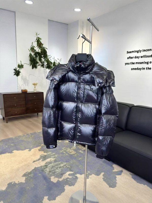 Montbeliard 三色织带蒙口羽绒服冬季外套男女同款加厚夹克|undefined