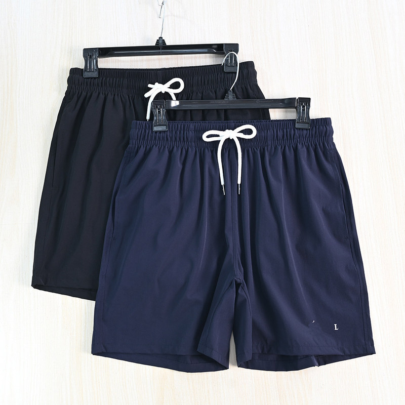 Men's Quality Clothing 266/8 American Style Letter-Printed Cool Quick-Dry Elastic Waist Drawstring Casual Shorts