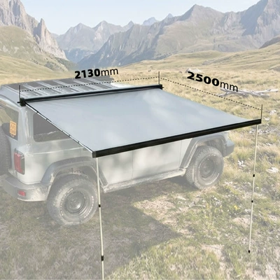 Car Side Tent Canopy Aluminum Alloy Automatic Rebound Off-Road Suv Outdoor Sunshade Awning Car Side Tent (Avtomobil yan çətirləri) - aluminum-alloy-shell-automatic-rebound-21325m-car-side-canopy