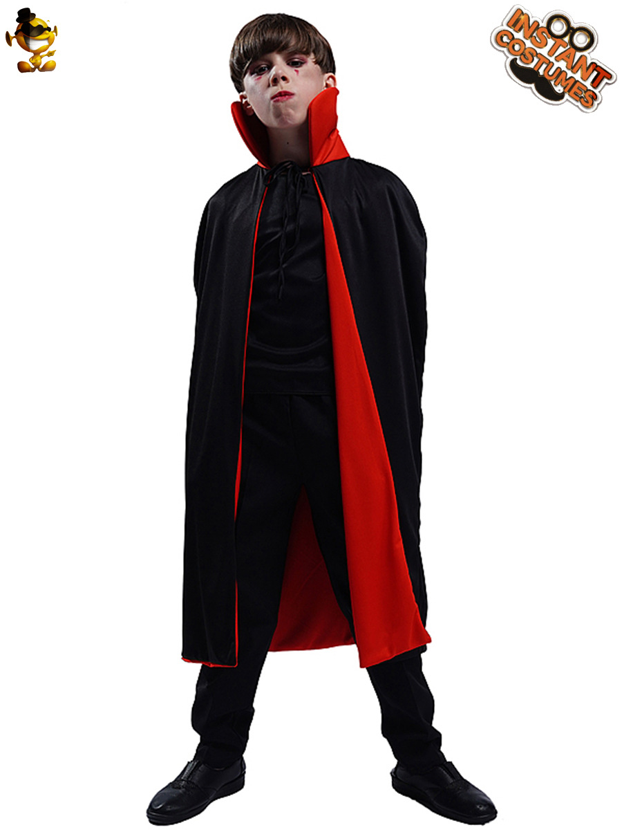 Cruz-frontera niño vampiro chal Halloween Cosplay traje de la mascarada etapa traje de rendimiento traje