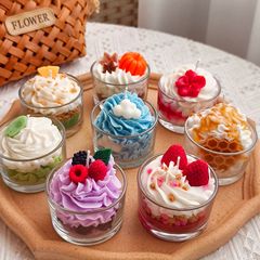 いちごクリーム香薫ろうそくお土産誕生日プレゼント置物撮影道具シミュレーション食遊びクロスボーダー爆発金