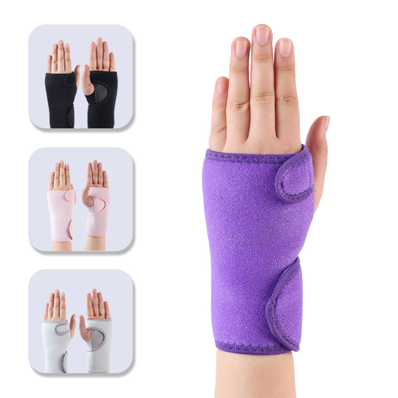 Wholesale Men's and Women's Bandage Wrist Braces, Pressurized Steel Plate Palm Hand Braces, Fixed Protection, Removable and Adjustable Wrist Braces
