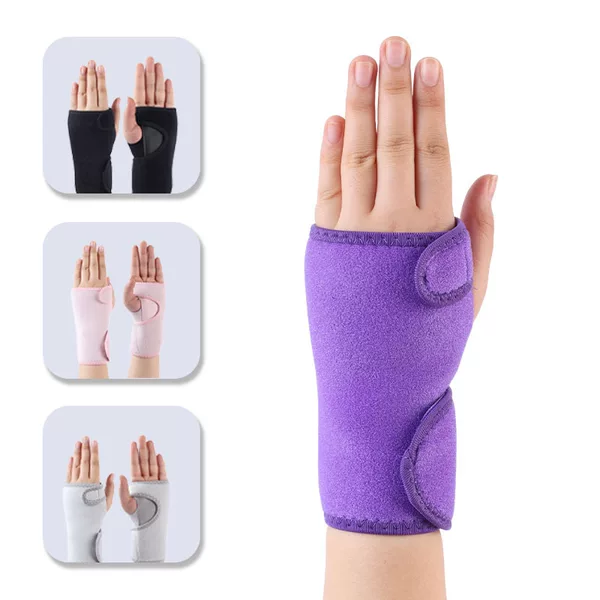 Wholesale Men's and Women's Bandage Wrist Braces, Pressurized Steel Plate Palm Hand Braces, Fixed Protection, Removable and Adjustable Wrist Braces