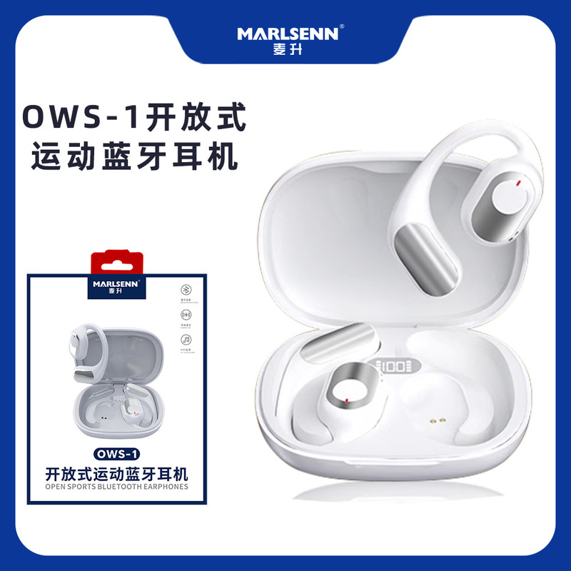 Hot Hot-selling Conductive Binaural Bluetooth Headset Wireless Open Ear-hanging Long Endurance Motion Noise Reduction