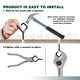 M4 cross-border new diamond hook water chestnut hook screw Q hook 2.2 inch square anti-spring