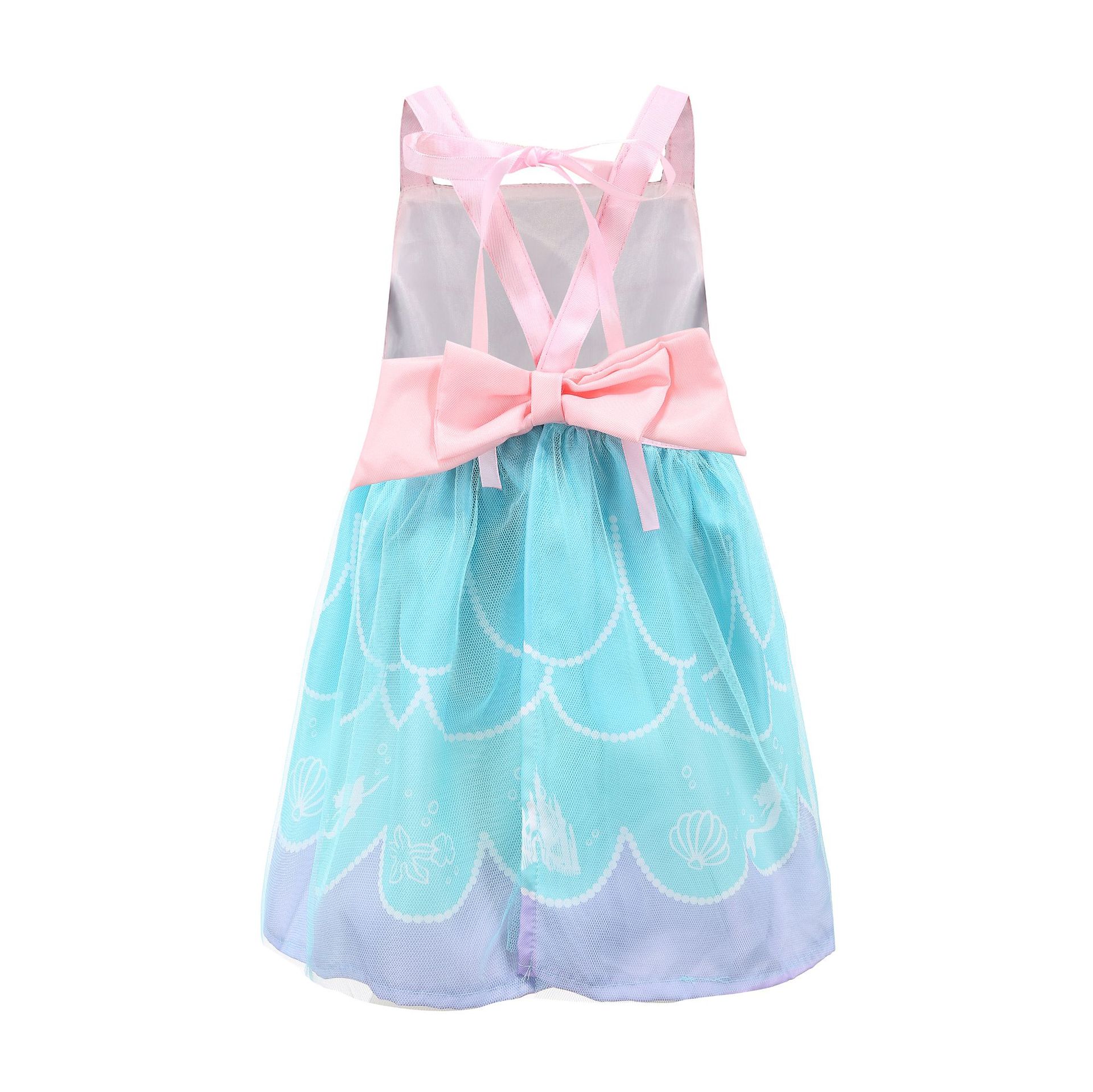 200g Weight Children's Dress Children's Clothing Type Polyester Fabric Type Skirt Sets Sets Type 1 Piece Quantity Masquerade, Daily, Party Occasion Collarless Neckline Slim Fit Type Cartoon Pattern Summer Season Girl'S Gender Princess Style Princess Cartoon Polyester Girls Dresses 8