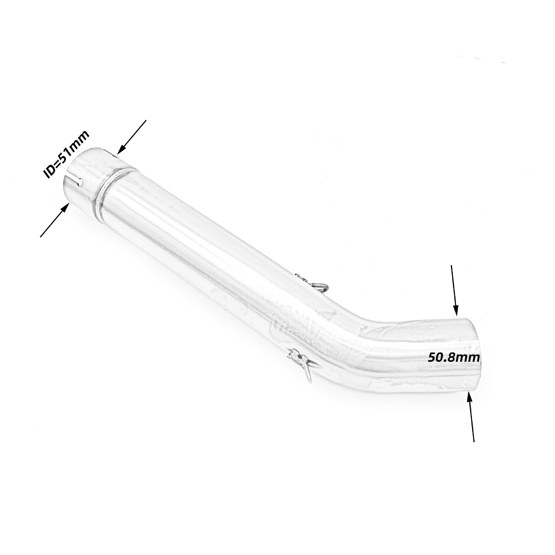 Suitable for BMW F750GS F850GS ADV 18-21 motorcycle modified exhaust pipe stainless steel middle section adapter