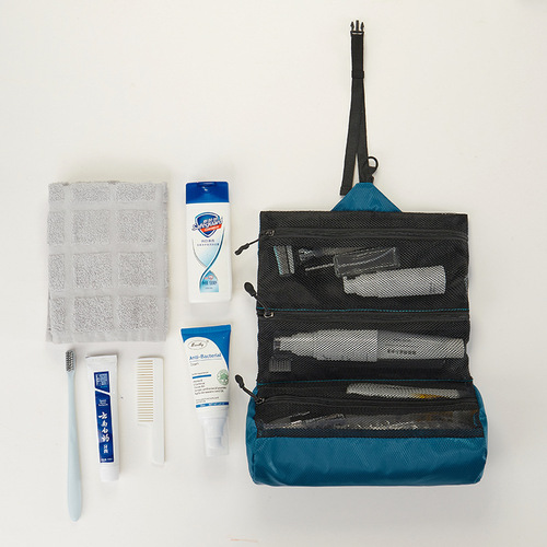 Travel Foldable Shower Kit Portable Wet and Dry Separation Business Trip Travel Care Waterproof Storage Bag Makeup Bag Large Capacity