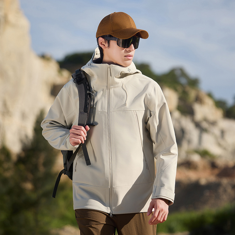 Giacca antipioggia unisex color dopamina – Antivento e impermeabile per tutte le stagioni (1500 mm) con cuciture completamente termosaldate (S-4XL) | Poliestere reattivo per esterni_voghion.com