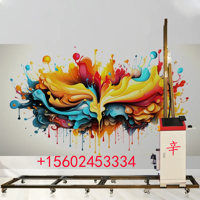 墙体彩绘机墙体3d彩绘打印机立体墙画打印机背景墙壁画户外喷绘机