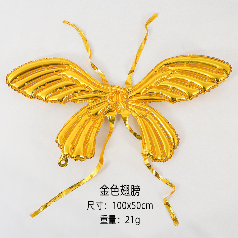 Ángel en línea mariposa alas globo de dibujos animados alas globo actividad temática jardín de infantes decoración extraña globo