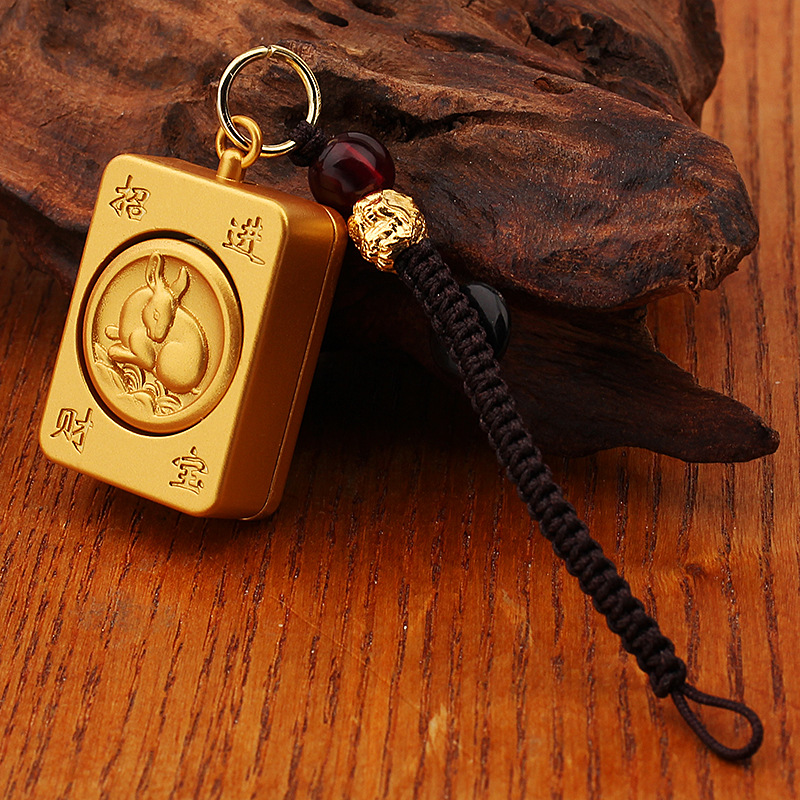 Año de la serpiente, personaje de cabello, colgante de llave, colgante de metal, llave de automóvil para hombres.