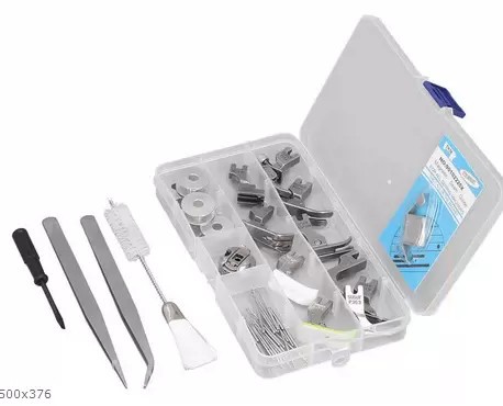 工业缝纫机配平车压脚套装 卷边打皱单边高低压脚镊子毛刷螺丝刀