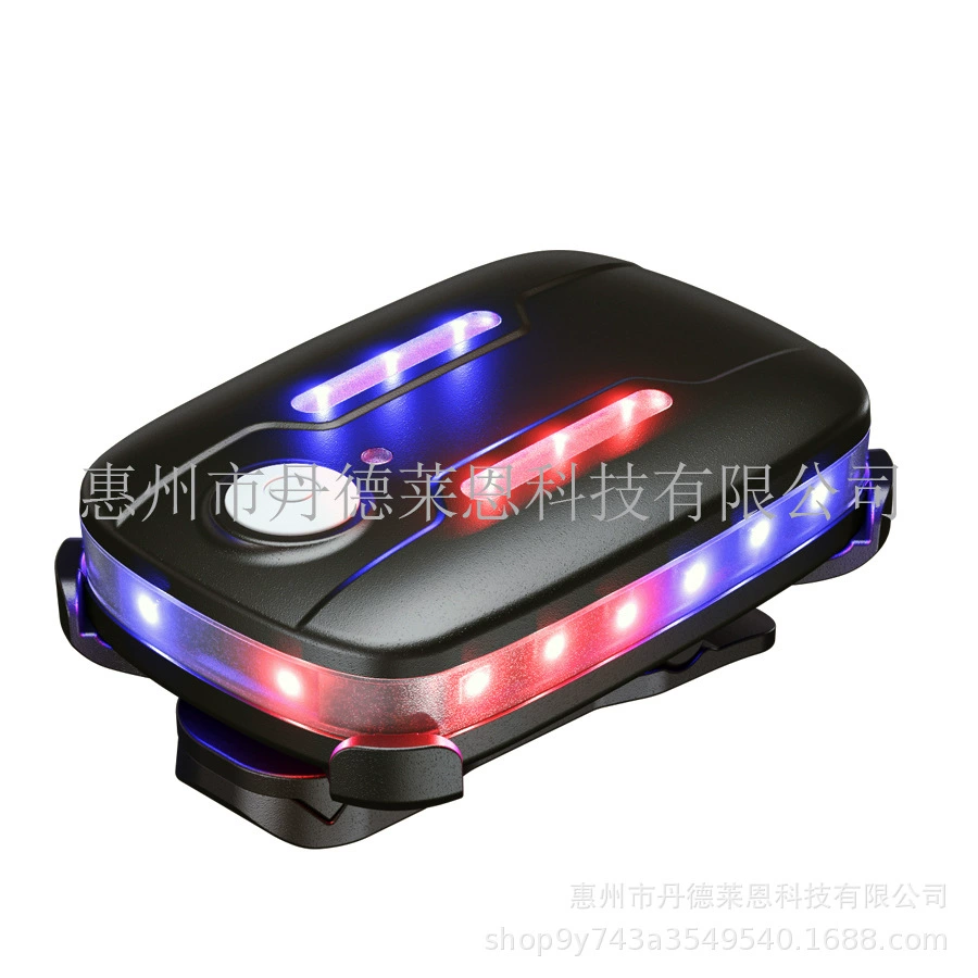 JD930 automotive tripod car triangular warning light red and blue multi-function emergency light shoulder light gravity sensing