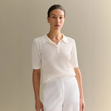 【工厂直销现货】欧美针织衫短袖女士夏季休闲上衣跨境亚马逊上衣