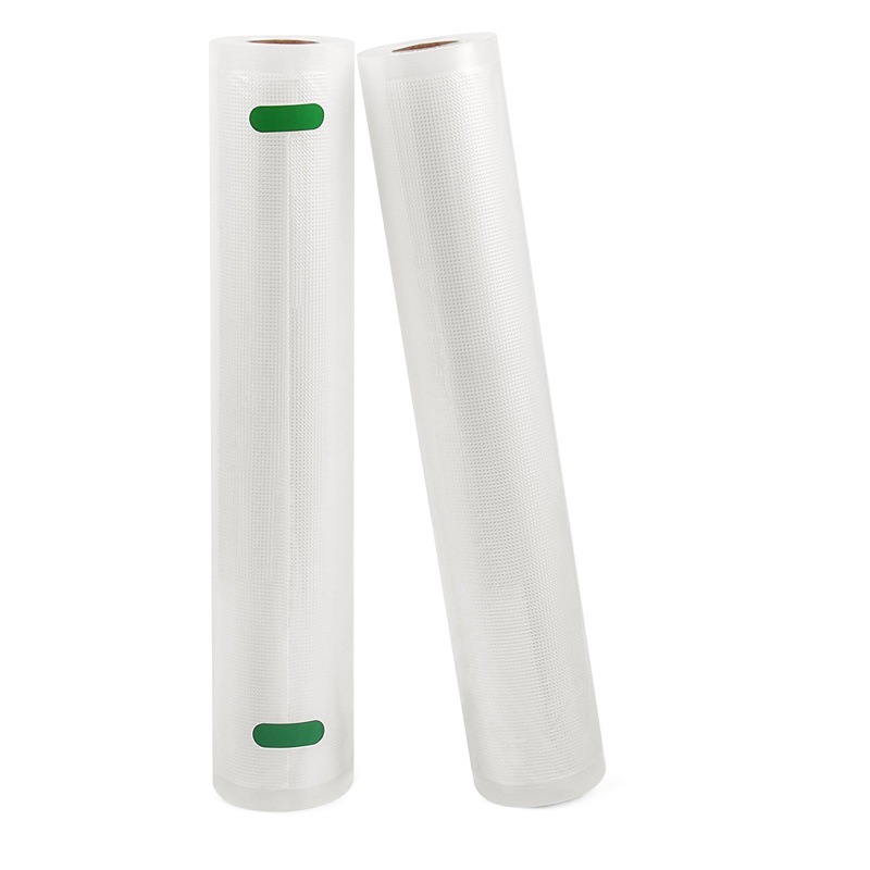 Bolsa de rollo de vacío de grano grueso Punto de embalaje de una sola cara malla de presión de succión de sellado de plástico engrosada transparente al por mayor