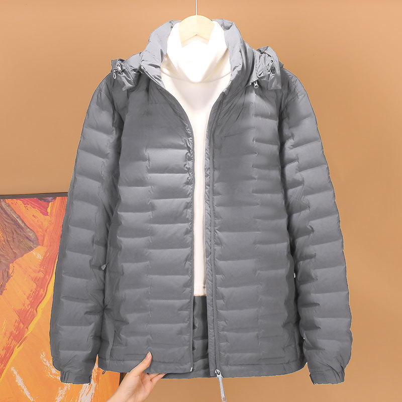 轻薄羽绒服男士2025年秋冬新款短款保暖时尚可脱卸帽户外轻便外套|undefined