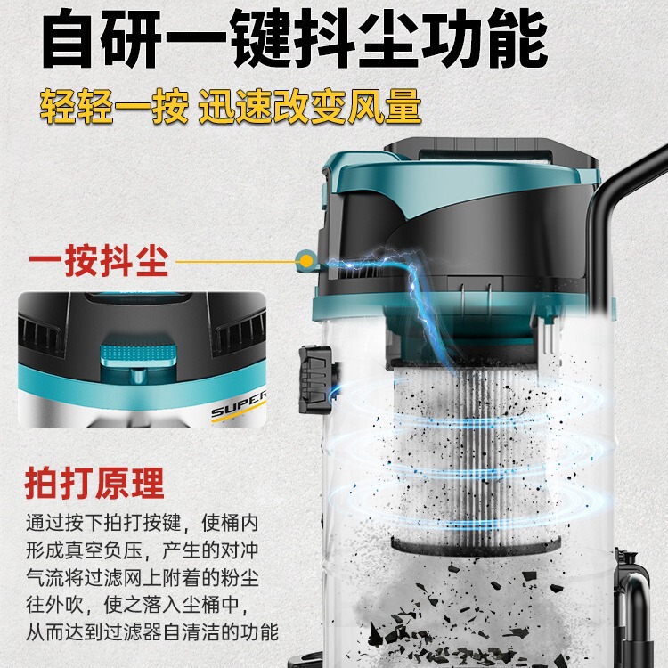 緑一掃除機工業商用大電力大吸引力大型工場工場専用強力吸水吸塵機|undefined
