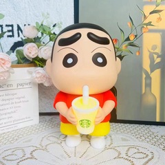クレヨンしんちゃん発光コップミルクティー小新創意プレゼント小夜灯置物箱入り手作り置物卸売り