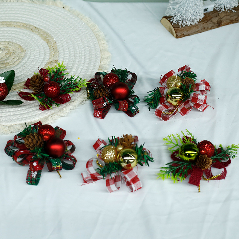 Simulación de frutas de Navidad arco de fruta roja fruta de Navidad árbol de Navidad pinos colgante atmósfera suministros de decoración