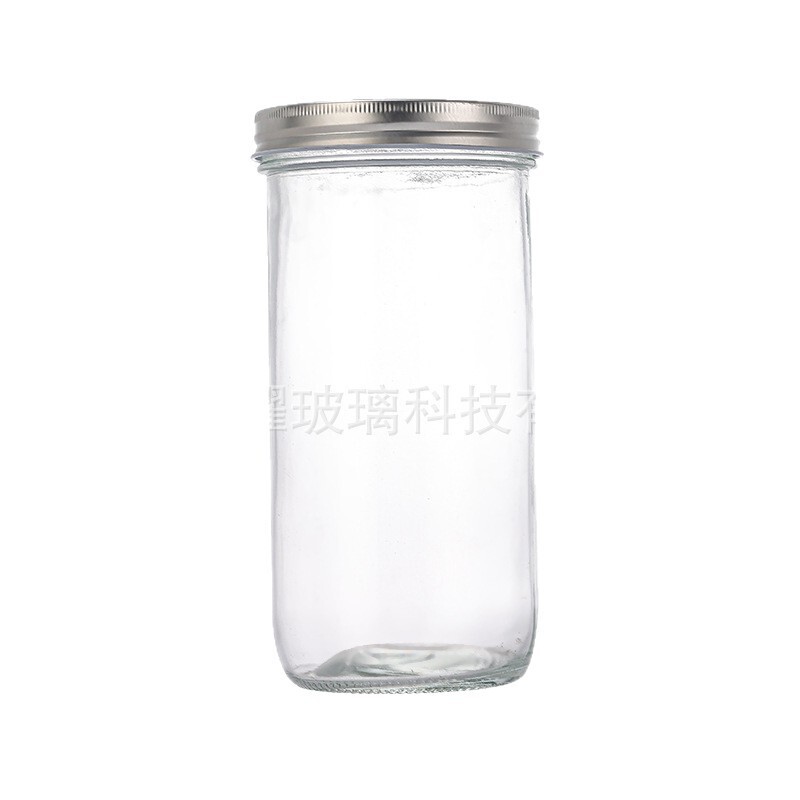 厂家批发玻璃直筒密封罐玻璃酱菜瓶辣椒酱菜瓶密封果酱玻璃瓶|undefined