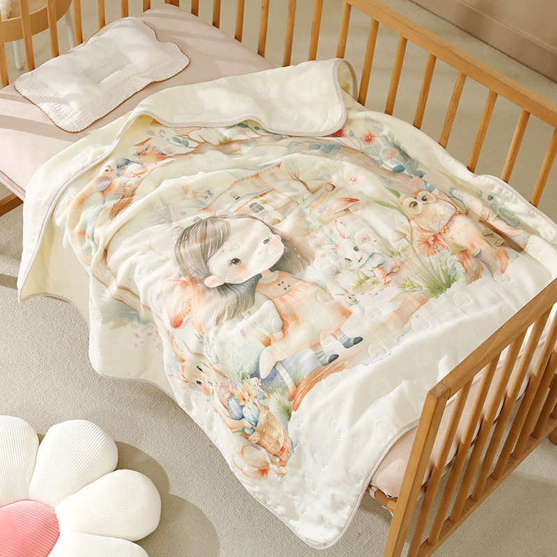 ガーゼバスタオル 幼児用A級6層 新生児用純綿ベビーブランケット カバータオル 子供用バスタオル 純綿子供用ブランケット|undefined