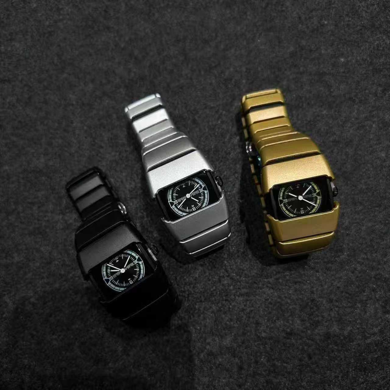 Millennial Style Special-Shaped Design Watches for Men and Women, High-Looking, Trendy, Retro, Versatile, High-End, Men's and Women's Quartz Watches