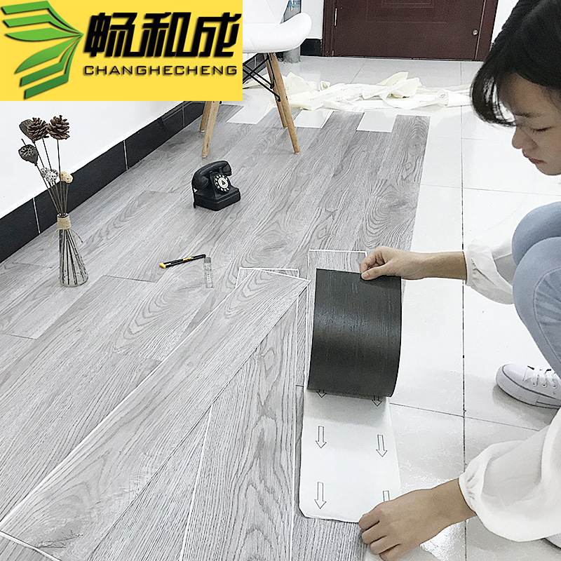 5 Flat pvc Floor Leather Cement Floor Directly Laying Imitation Tiles Home Commercial Plastic Floor Stickers Self-adhesive Paving Stickers