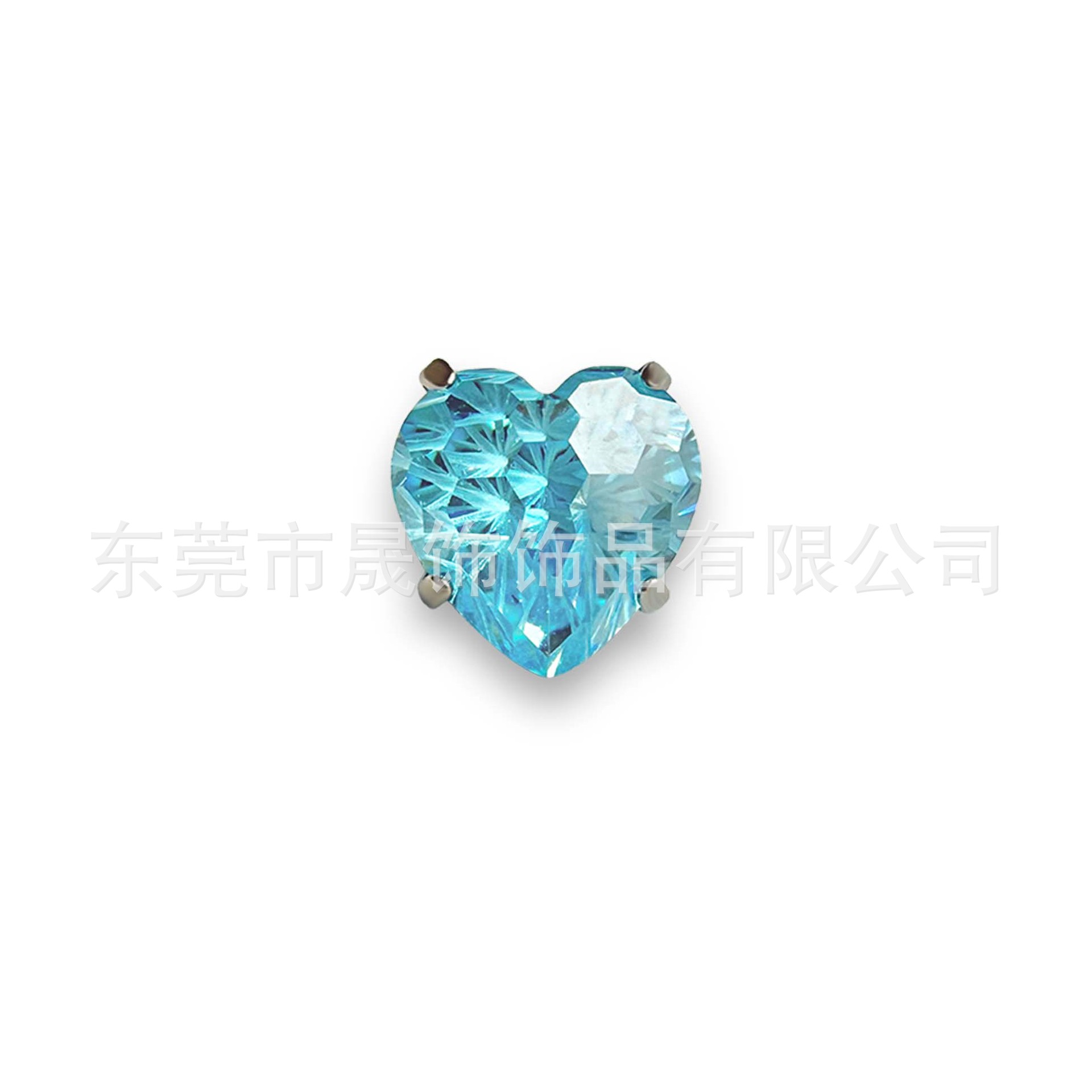 F136圆 Prong Heart 烟 Flower 切爆闪5A Cubic Zirconia G23 Implant Grade Titanium Ear Stud Helix Cartilage Stud Labret Stud Piercing Jewelry