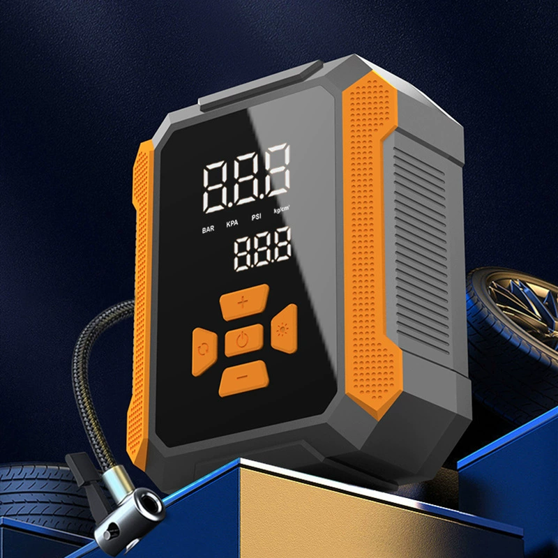 Автомобильный надувной насос 12v многофункциональный автомобильный надувной насос цифровой дисплей портативный электрический насос для шин