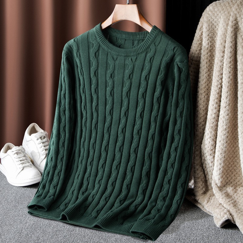 Suéter para hombre, jersey de manga larga, nuevo estilo japonés y coreano, informal, de otoño e invierno, talla grande, moderno, urbano, con cuello redondo, prendas de punto para hombre