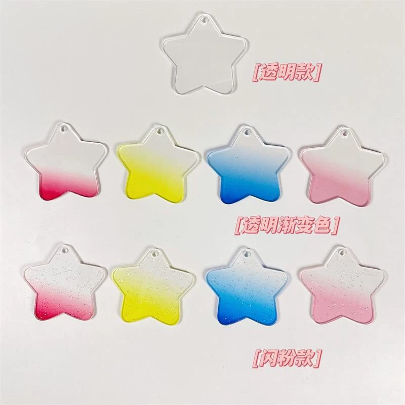 Творческий ручной счет диск Goo карта брелок кулон градиент блеск акриловые украшения милый DIY Goo пластина оптом