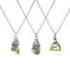 Multicoloured organic pendant, crystal necklace, natural ore, suitable for import