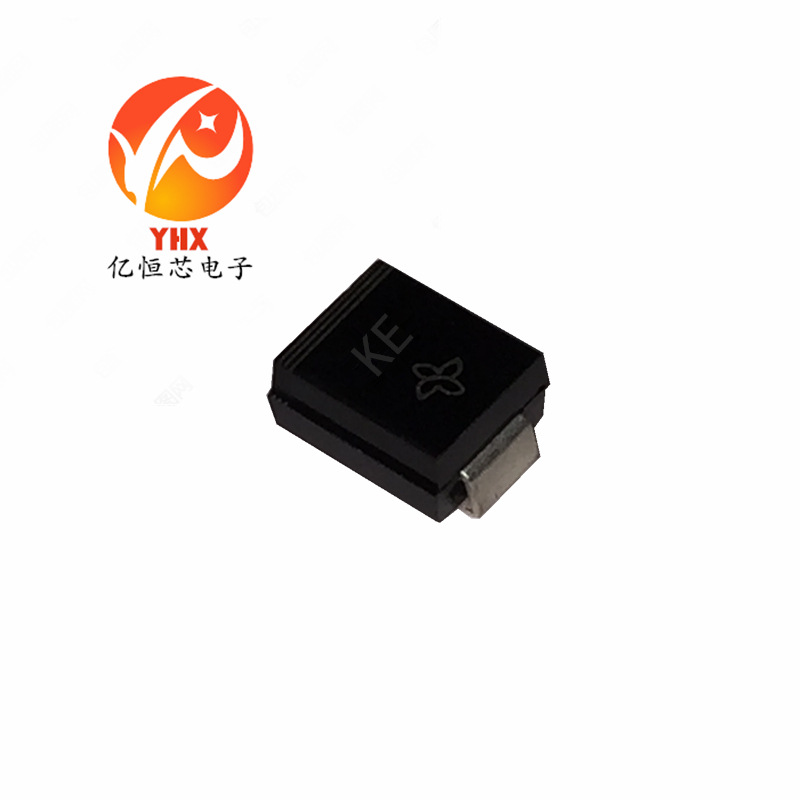 SMBJ5.0A 丝印KE DO-214AA 5V 600W 单向贴片TVS管瞬变抑制二极管