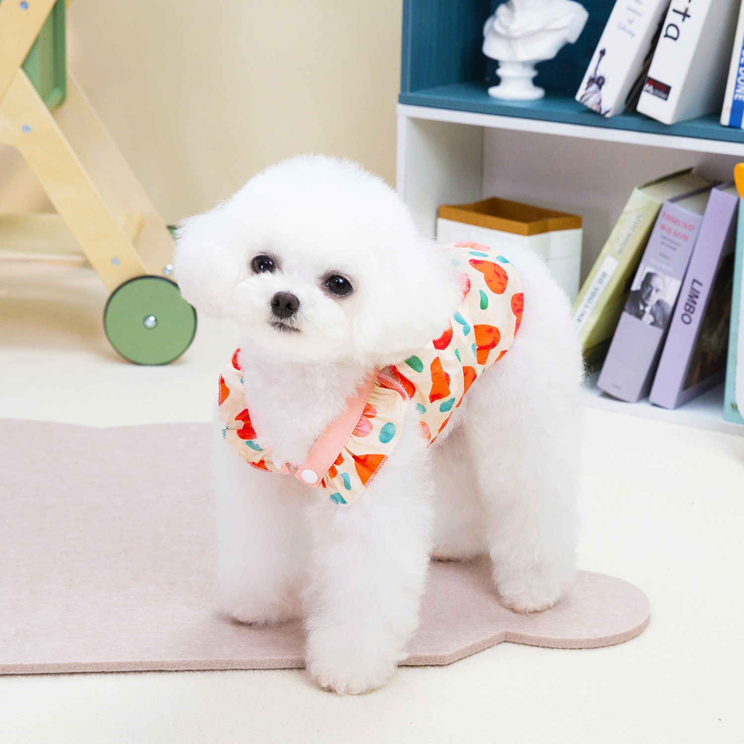 Princess Style Pet Shirt Heart Shaped Polyester Spring Summer Sweet Cool Vest Dress For Teddy Bears And Dogs Pet Skirt_voghion.com