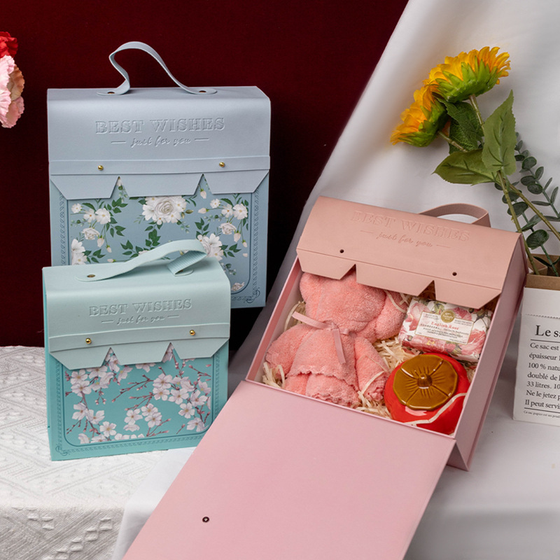 Nueva caja de regalo de mano de alta gama caja de dulces de dama de honor de boda caja de regalo de San Valentín caja de regalo de cumpleaños al por mayor