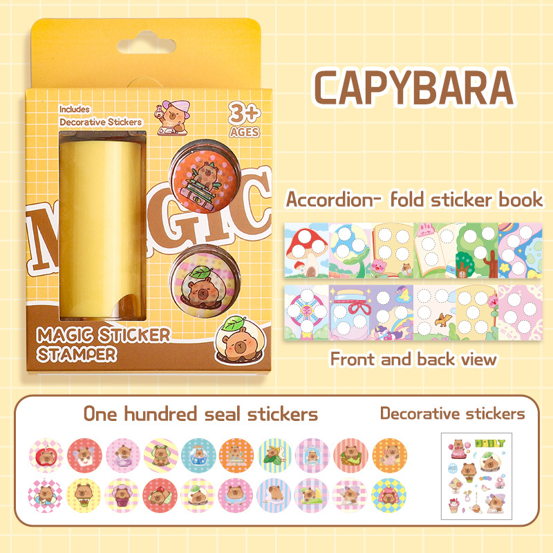 Pegatinas de Sello de Animales de Dibujos Animados de Plástico Personalizable para Recompensa Infantil image 7