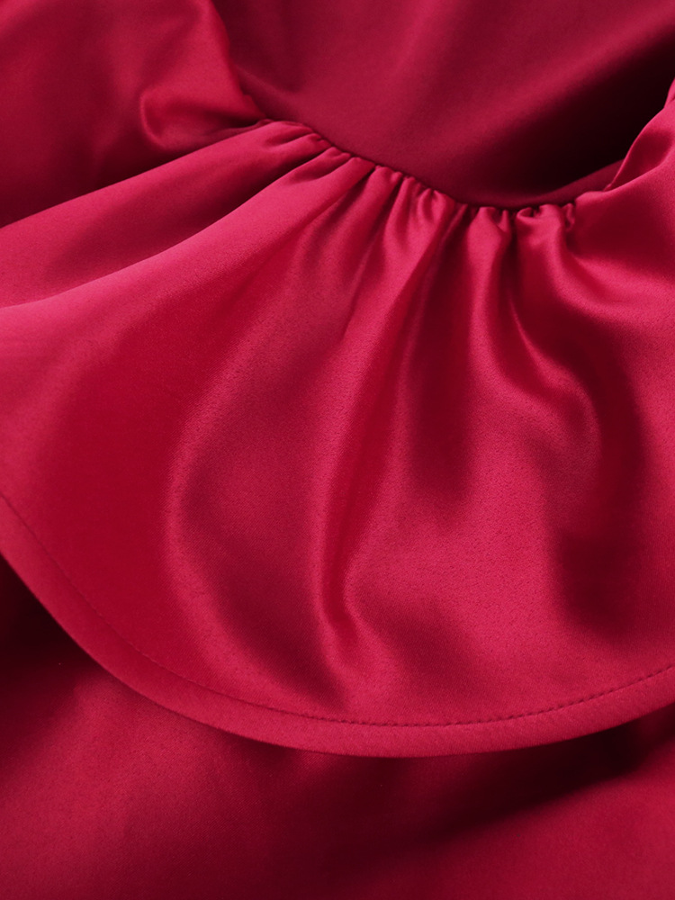 Women's Clothing Plus size women's clothing S 4XL one shoulder sexy dress ruffled one step skirt cocktail party banquet slim light dress_voghion.com