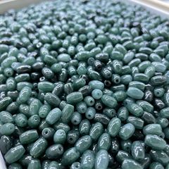 危料蓝水翡翠A货散珠子冰种飘花圆珠diy手工编绳手串项链饰品配珠