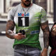 2024 cross-border T-shirt foreign trade Europe and the United States men's new 66 road 3D printing leisure 3DT shirt source manufacturers